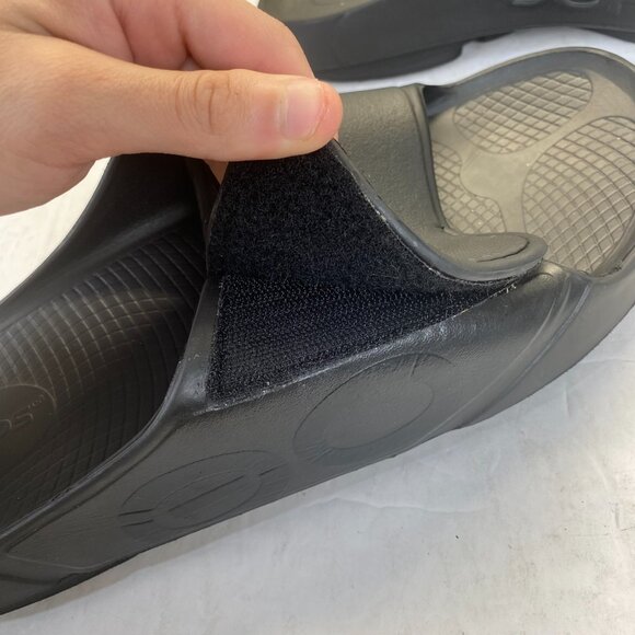 OOFOS OOahh Sport Flex Size M14/W16-47 Black Slide Recovery Sandals Lightweight‎ main image 9